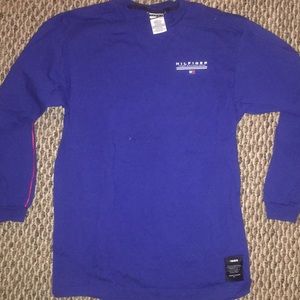 Blue Tommy Hilfiger long sleeve T-shirt
